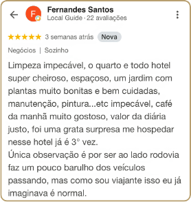 Avaliação de hóspede 8